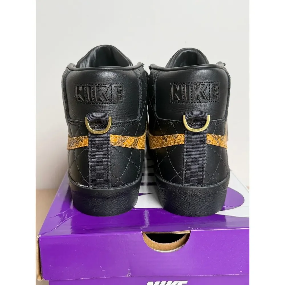 Supreme x Nike SB Blazer Mid Black Sneaker Size 7.5 - New